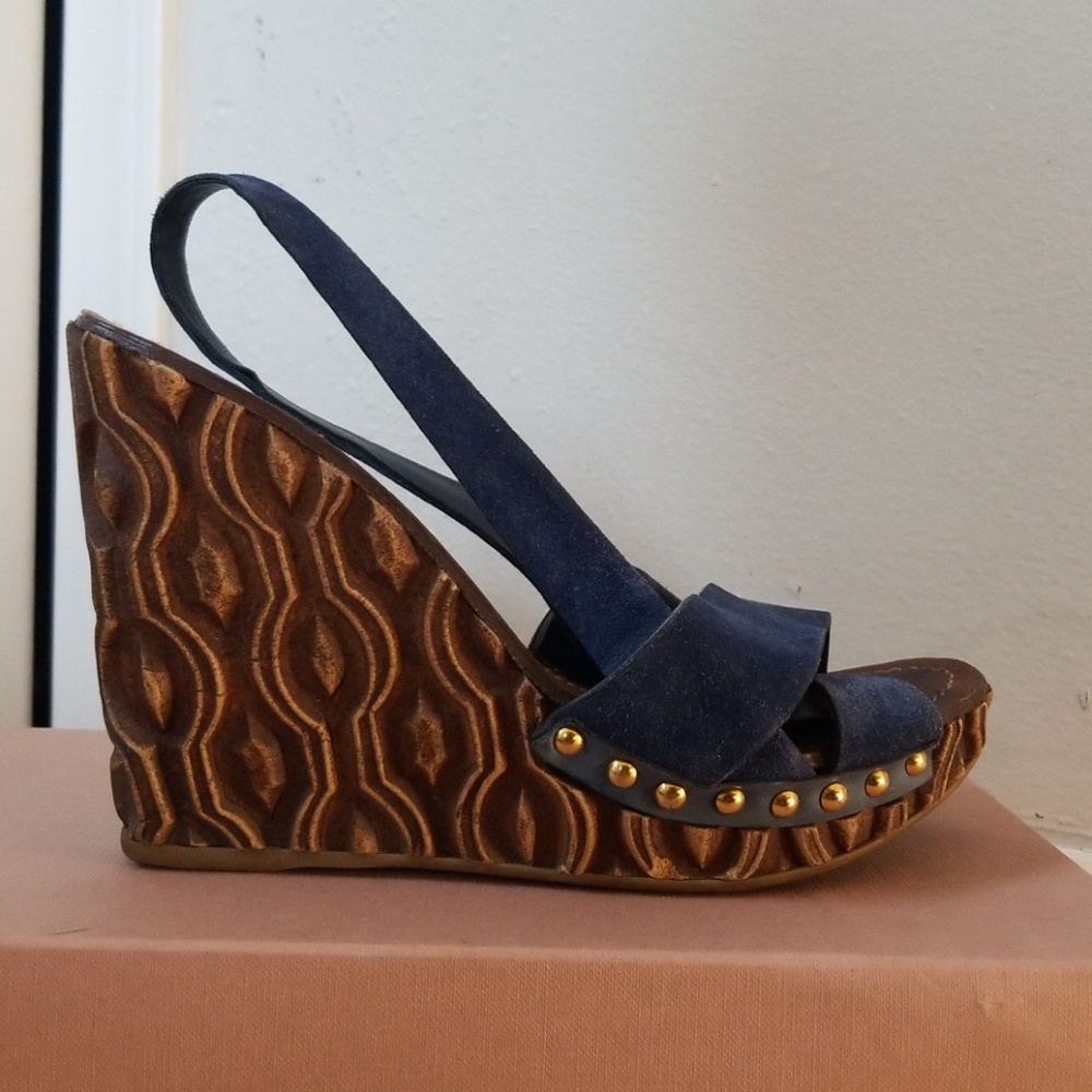 Fabulous Miu Miu wooden wedges!
